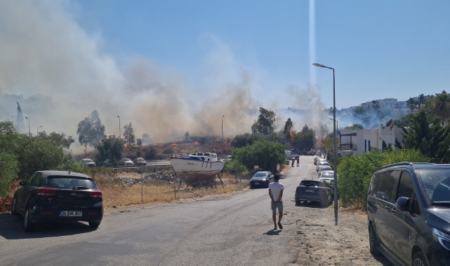 Yangını söndürmek için seferber oldular