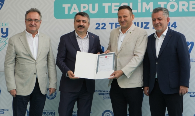 Yıldırım'da hak sahipleri tapularını teslim aldı! 