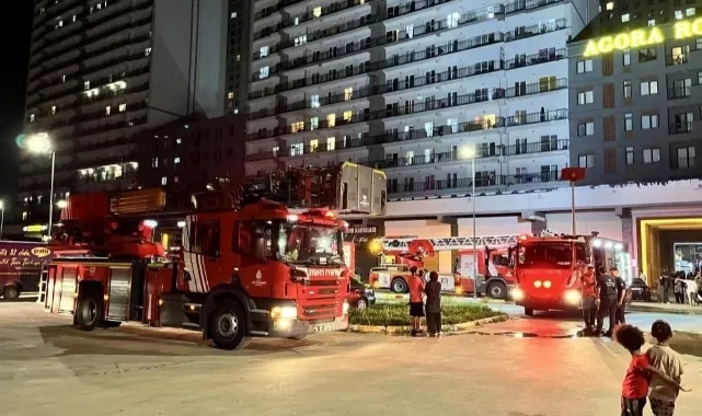 38 katlı binada korku dolu anlar!