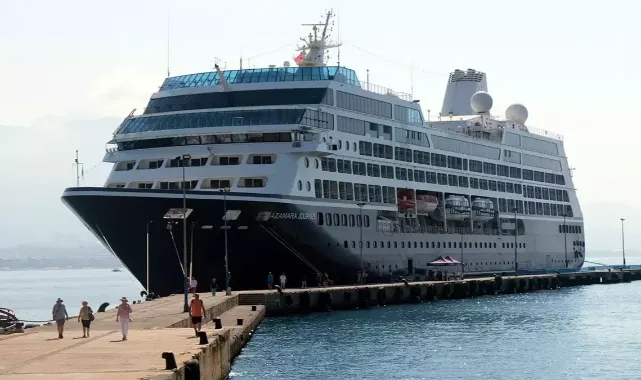 Alanya'ya kruvaziyerle 676 turist geldi!
