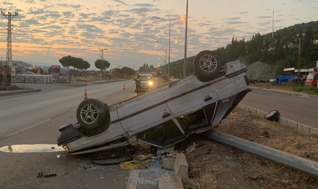 Amasya'da korkutan kaza