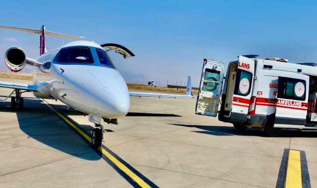 Ambulans uçak 13 yaşındaki çocuk için havalandı