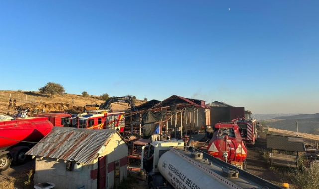 Ankara'da çıkan yangında 26 büyükbaş hayvan telef oldu