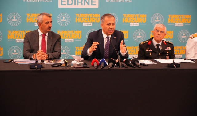 Bakan Yerlikaya: "Edirne'de şu anda organize suç örgütü yok"