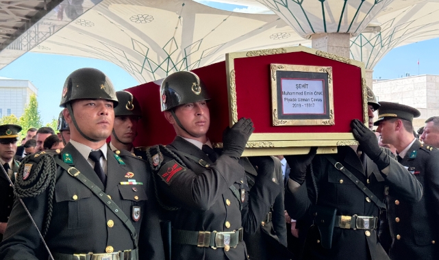 Başkent'te şehide acı veda...