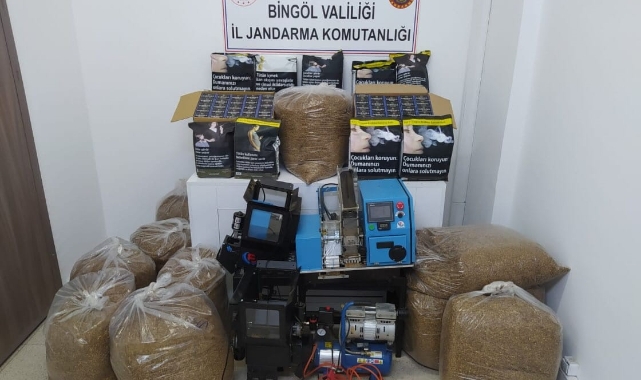 Bingöl’de 950 bin TL değerinde kaçak tütün ele geçirildi