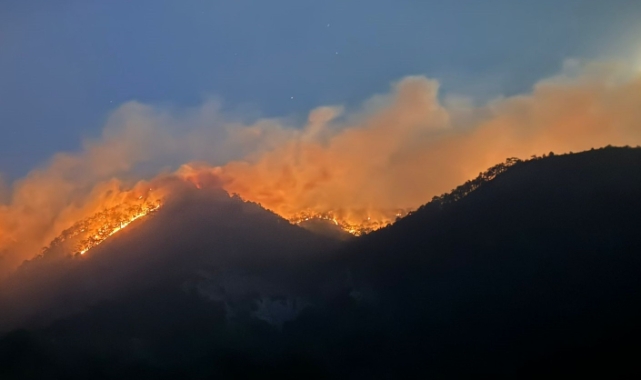Bolu’daki orman yangını 2’nci gecesinde
