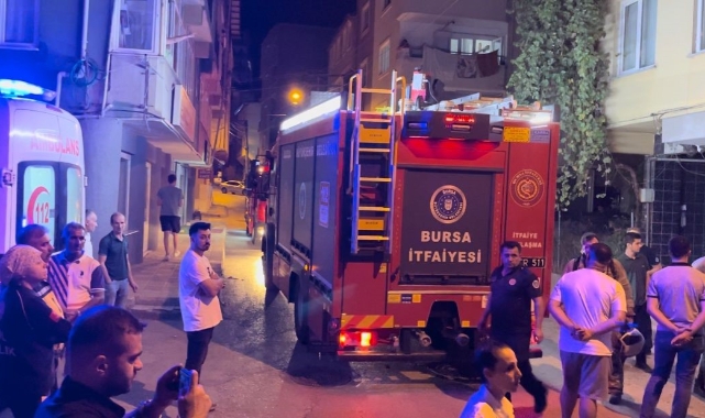 Bursa'da benzin bidonu bomba gibi patladı