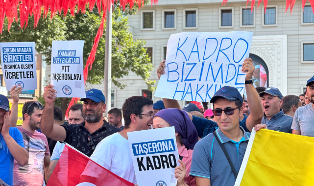 Bursa'da PTT işçileri isyan etti!