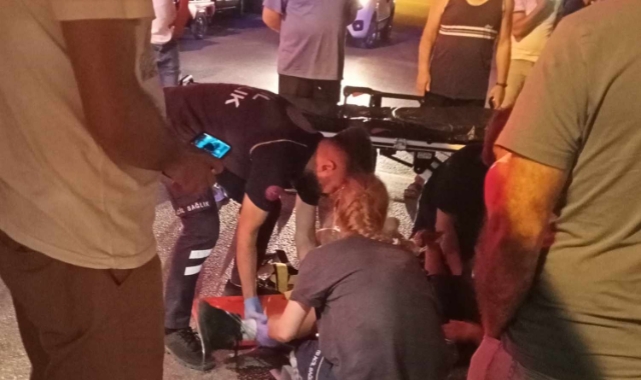 Çarpışan iki motosikletliden biri hastanelik oldu!