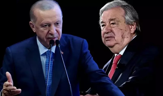 Cumhurbaşkanı Erdoğan'dan BM Genel Sekreteri Guterres'e BMGK yanıtı
