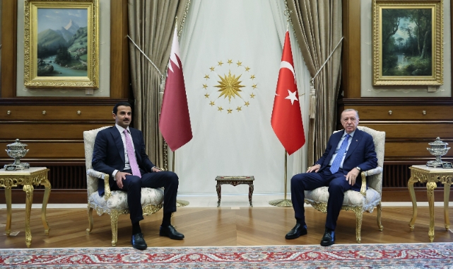 Cumhurbaşkanı Erdoğan, Katar Emiri Al Sani ile görüştü