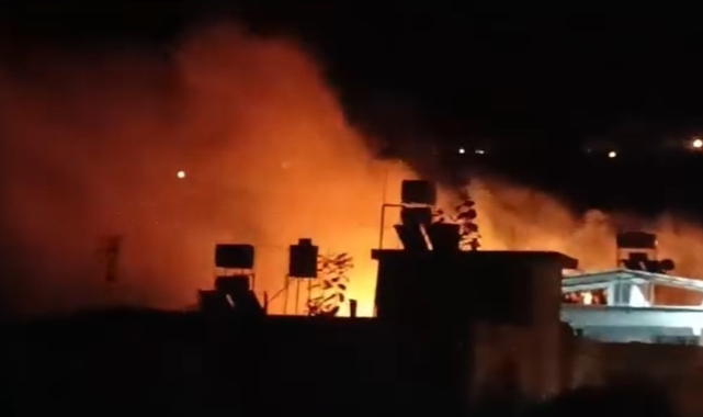 Doğum günü kutlamasının sonu yangınla bitti!