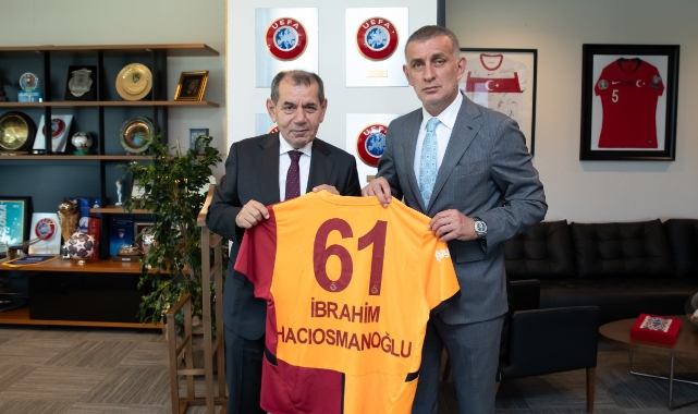 Galatasaray Başkanı Özbek'ten TFF Başkanı Hacıosmanoğlu'na ziyaret