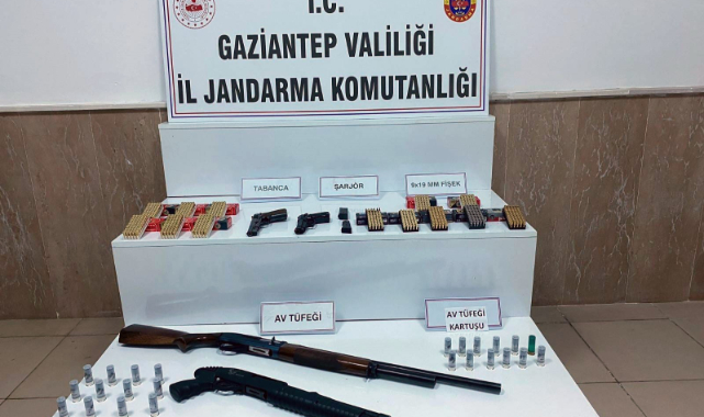 Gaziantep'te 42 adet silah ele geçirildi