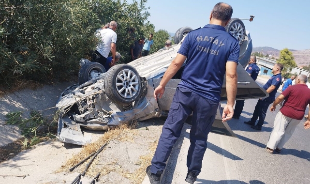Hatay'da korkutan kaza