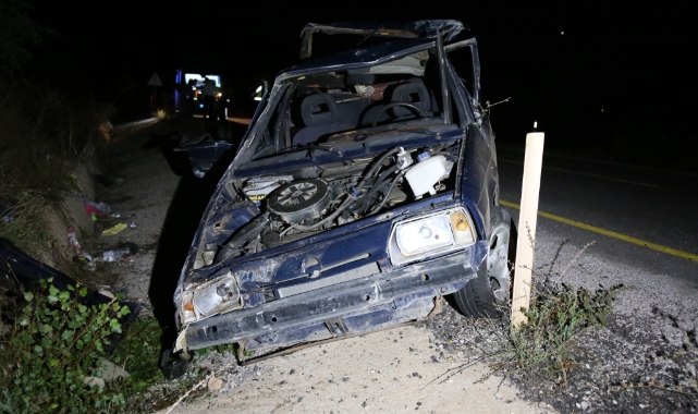 Kastamonu'da otomobil takla attı: 1'i ağır 5 yaralı