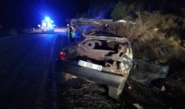 Kastamonu’da otomobil takla attı