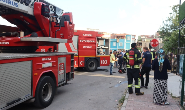 Kayseri'de ev yangını