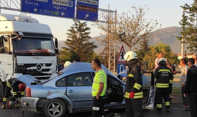 Konya’da feci kaza!