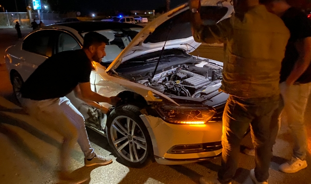Konya'da iki otomobil çarpıştı