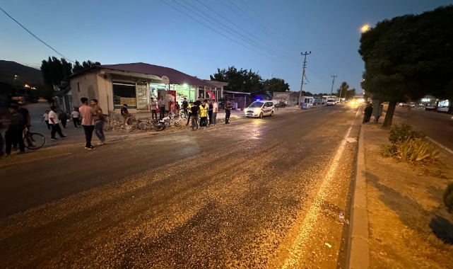 Malatya'da bisiklet ile motosiklet çarpıştı: 2 yaralı