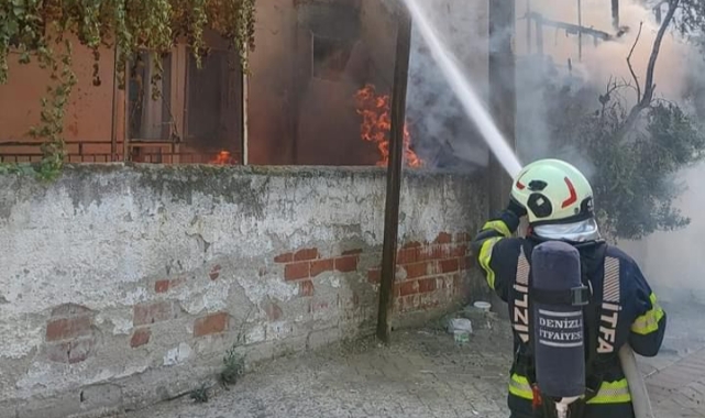 Müstakil evde çıkan yangın paniğe neden oldu