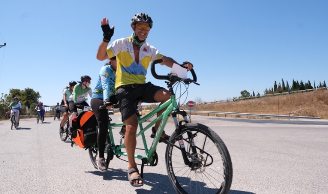 Mysia Yolları’nda engelsiz dostluklar için pedal çevirdiler