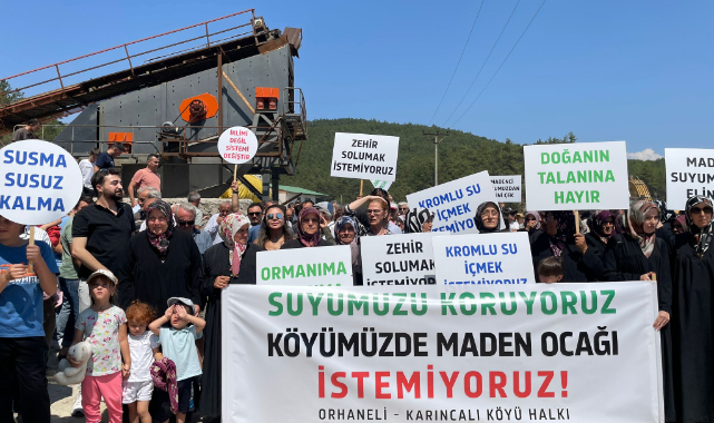 Orhaneli Karıncalı Köy sakinleri: "Zehirli su içmek istemiyoruz!"
