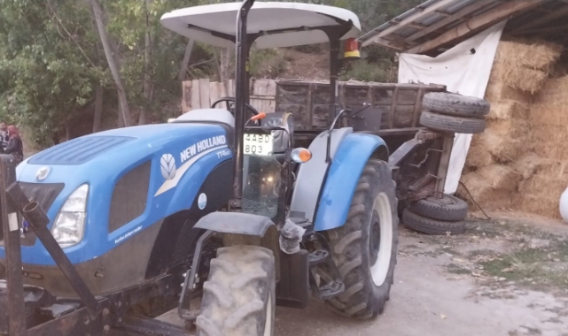Römorkun tepesinden düştü, ağır yaralandı