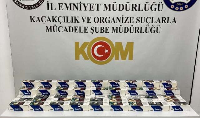 Samsun'da 20 bin makaron ele geçirildi