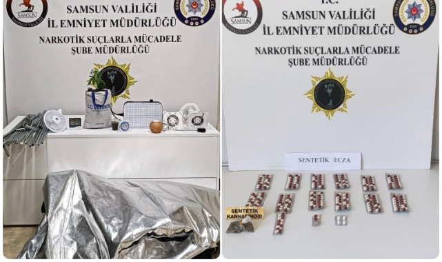 Samsun'da uyuşturucu operasyonunda 8 gözaltı!