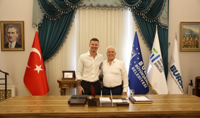 Serdar Aziz, Başkan Mustafa Bozbey'i ziyaret etti