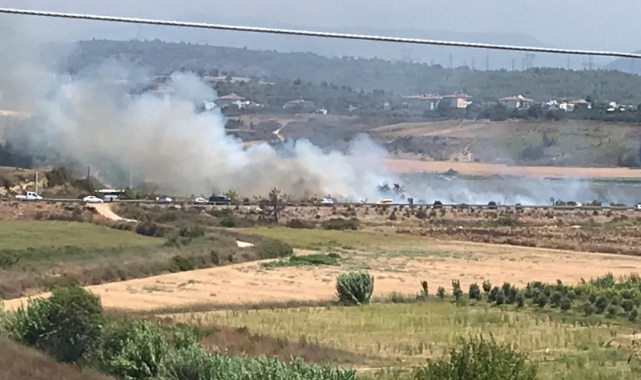 Sigara izmariti yangına neden oldu