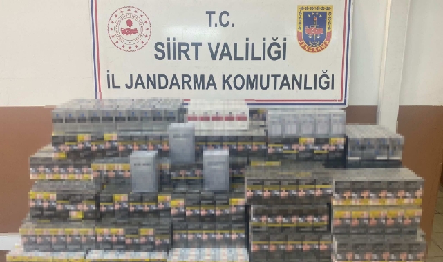 Siirt'te 5 bin 55 paket kaçak sigara ele geçirildi