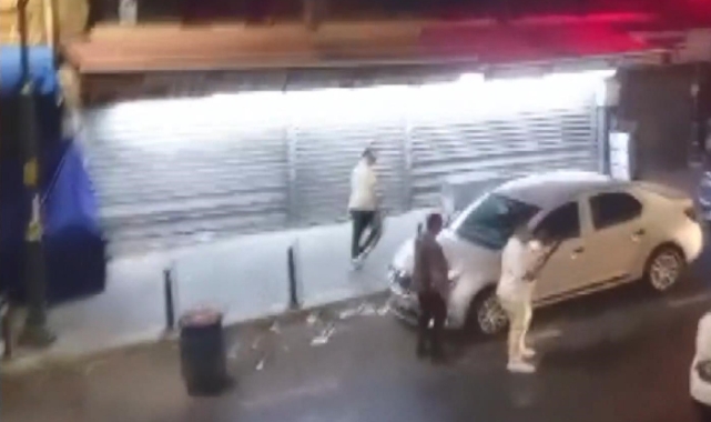 Şişli'de silahlı kavga kamerada!