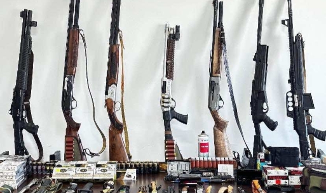 Tekirdağ'da evden cephanelik çıktı