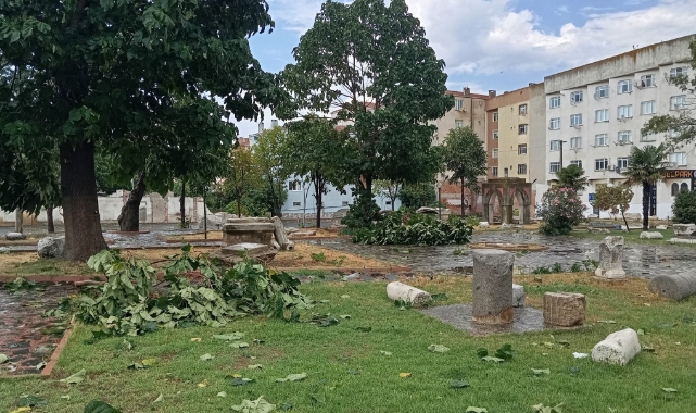 Tekirdağ'da korkutan fırtına