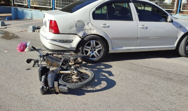 Tekirdağ Keşan’da otomobil ile motosiklet çarpıştı