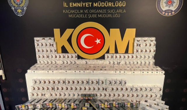 Aksaray’da kaçak sigara ele geçirildi