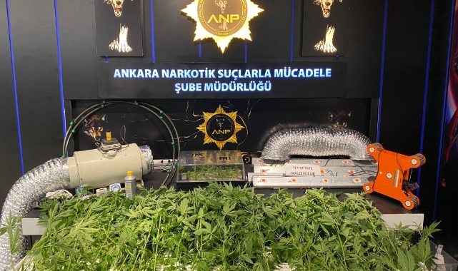 Ankara’da evinde uyuşturucu imal eden kişi yakalandı
