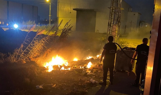 Antakya’da çöplük yangını
