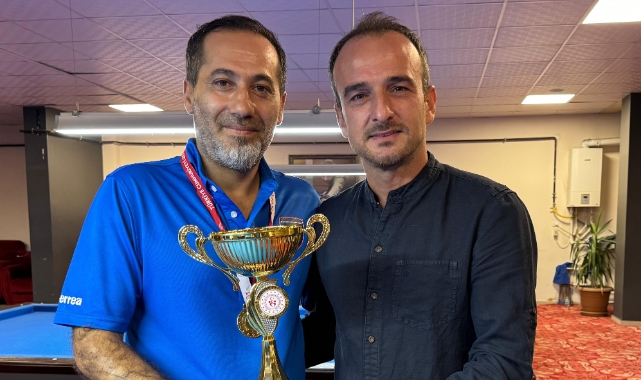Bilardoda şampiyon Baha Alptekin oldu