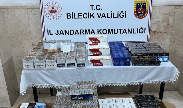 Bilecik'te 53 bin adet dolu makaron ele geçirildi