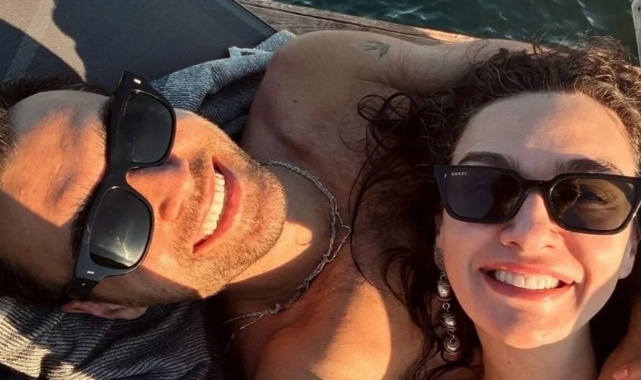 Birce Akalay ile Hakan Kurtaş'tan aşk kareleri