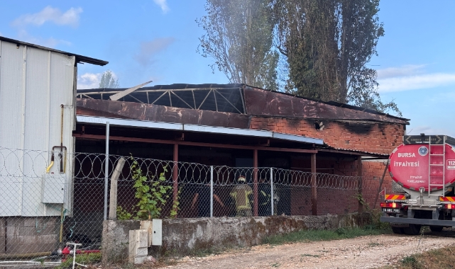 Bursa'da geri dönüşüm tesisinde yangın!