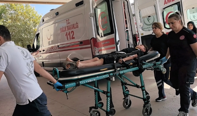 Bursa'da minibüs bisikletli çocuğa çarptı