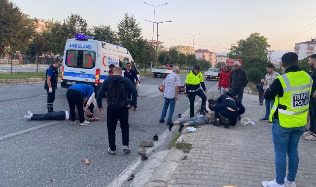 Bursa'da motosiklet yayaya çarptı