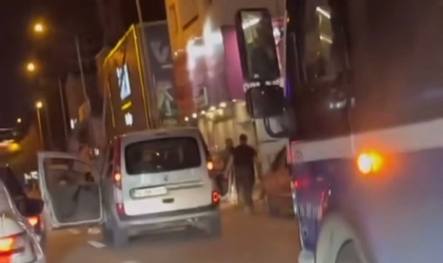 Bursa'da yol verme kavgası