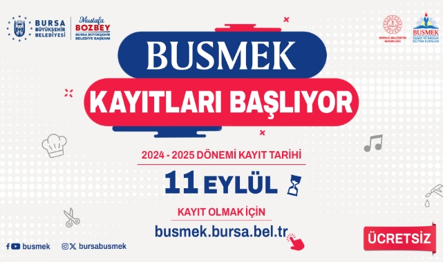 BUSMEK’te yeni dönem kayıtları başladı